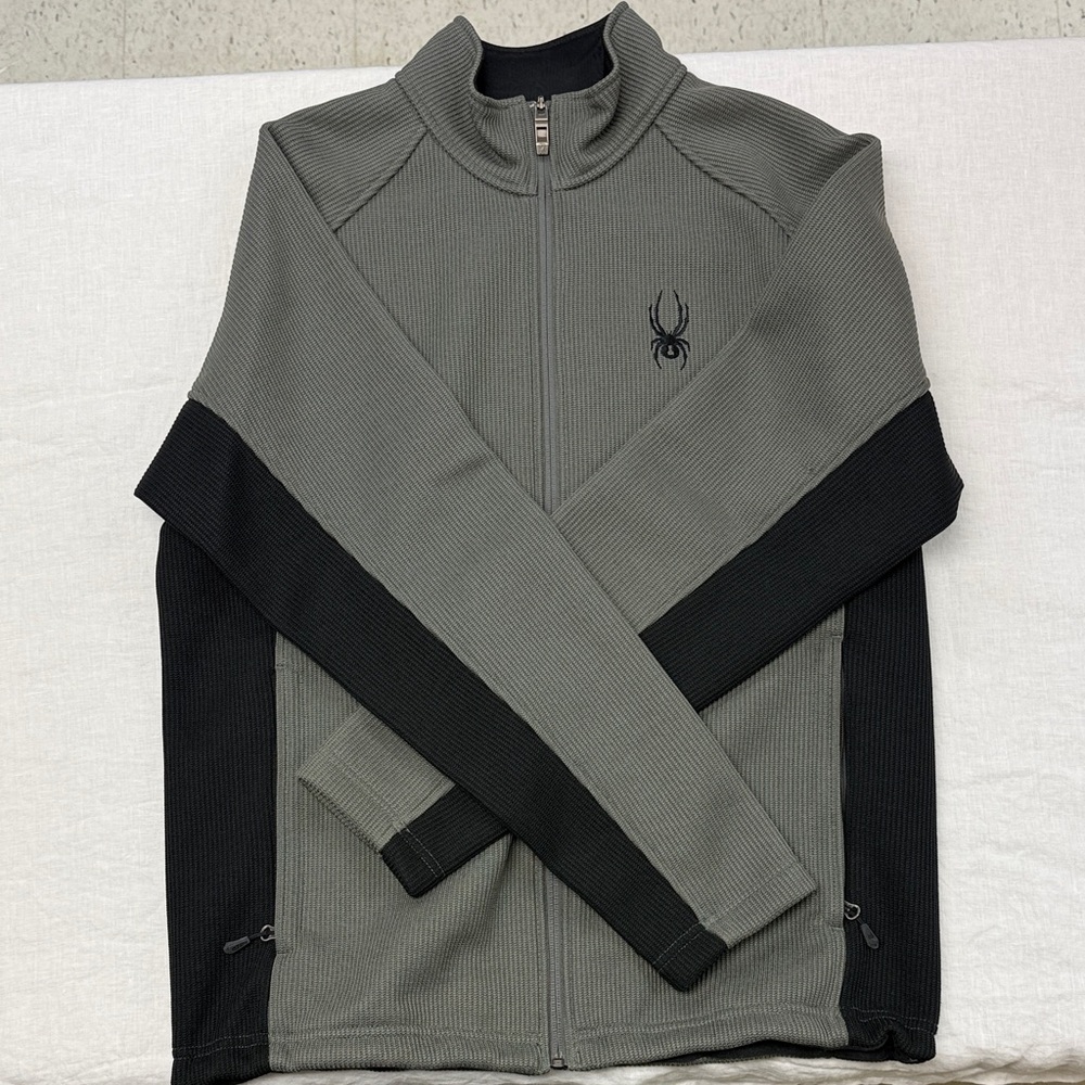 Spyder Men's Two-Tone Zip-Up Sweater